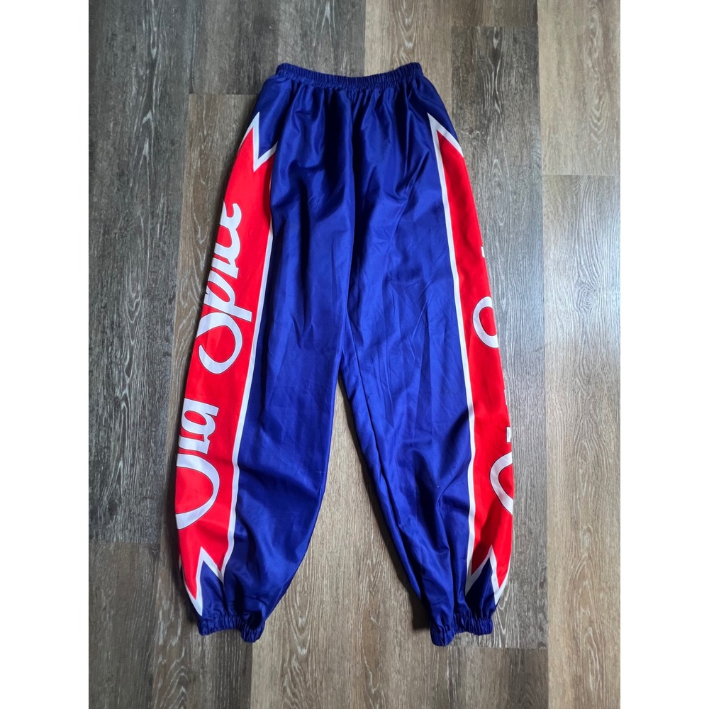 Old Spice Track Pants Mens One Size Blue Red White Logo Promo Joggers